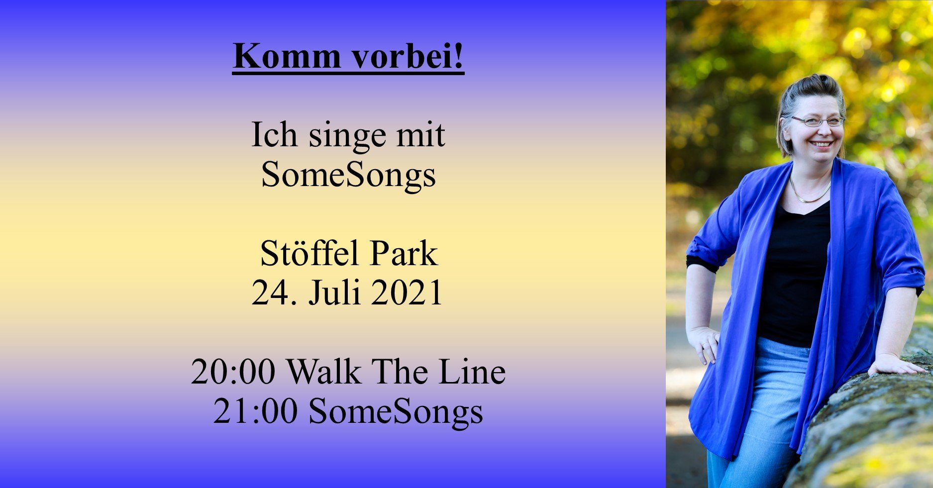 Penni Jo mit SomeSongs, Stöffel Park 24. Juli 2021